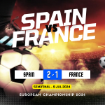 Spain vs France 2-1: UEFA Euro 2024 semifinal